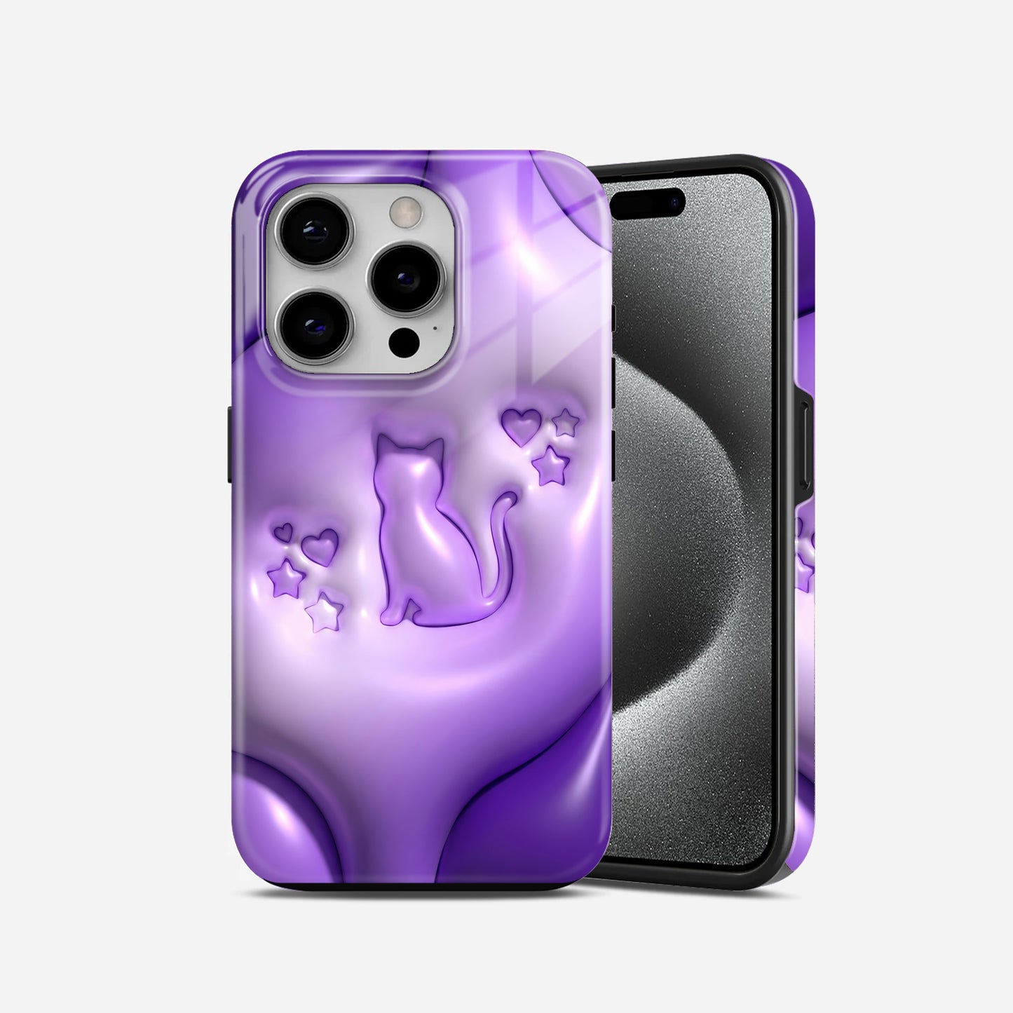 Cat Purple New Premium 2 in 1 Case (20)