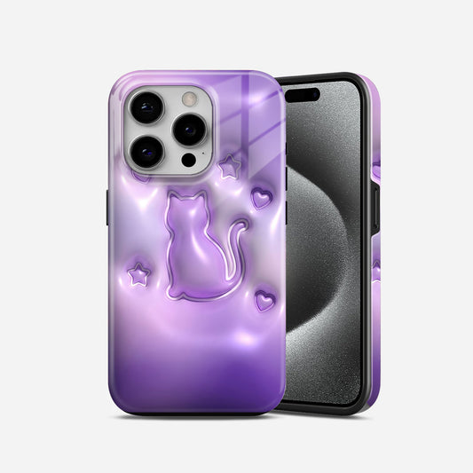 Cat Purple New Premium 2 in 1 Case (21)