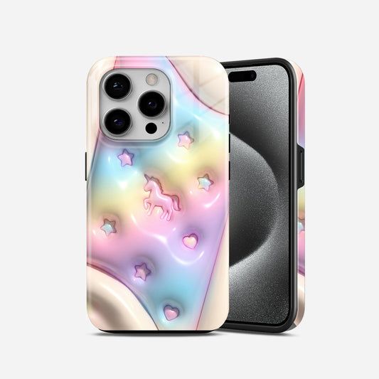 Multi Color Unicorn New Premium 2 in 1 Case (24)