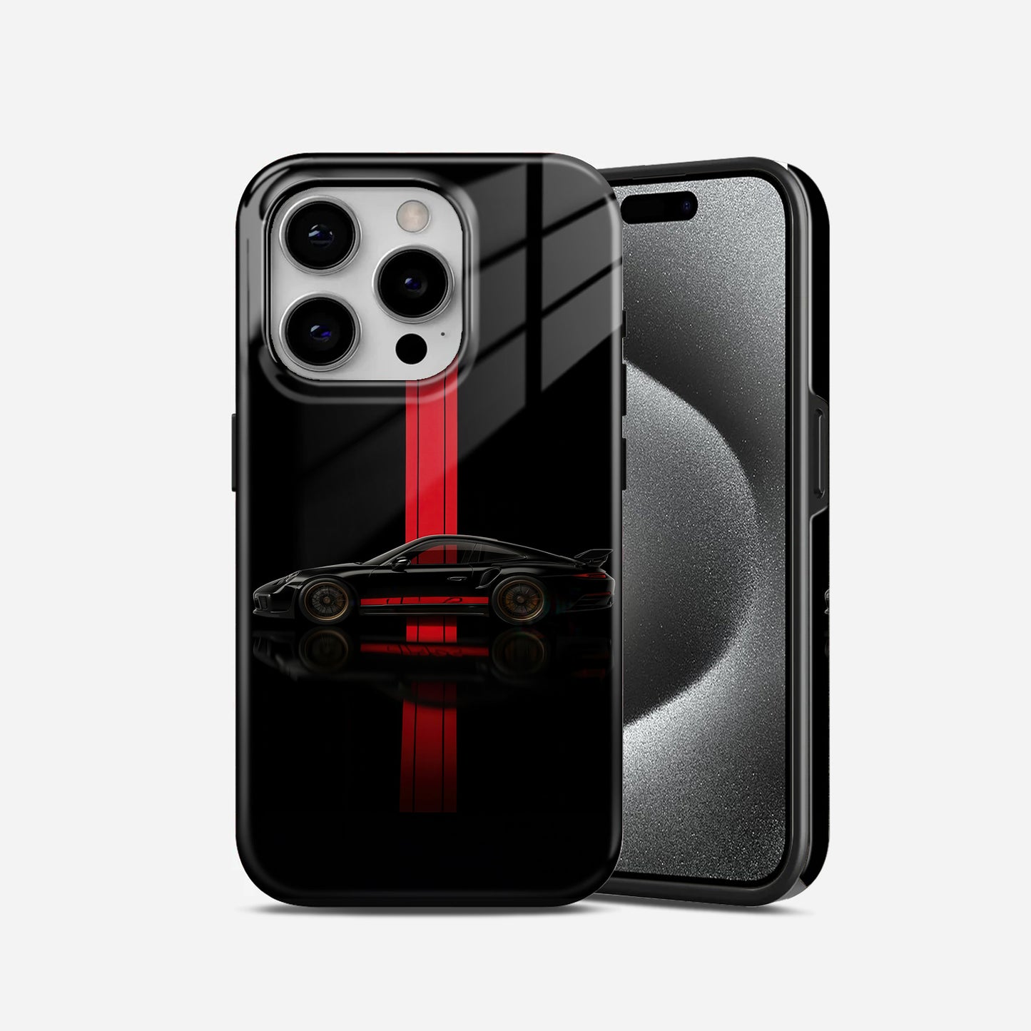 Black Red Car Premium 2 in 1 Case